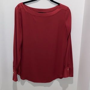 Ann Taylor Burgundy Blouse
